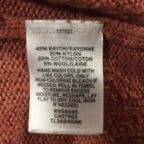 Leith dusty rose drape front cardigan with pockets - Picture 4 of 4